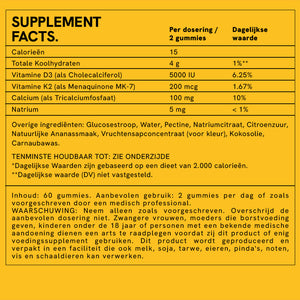 Vitamine D3 + K2 Gummies